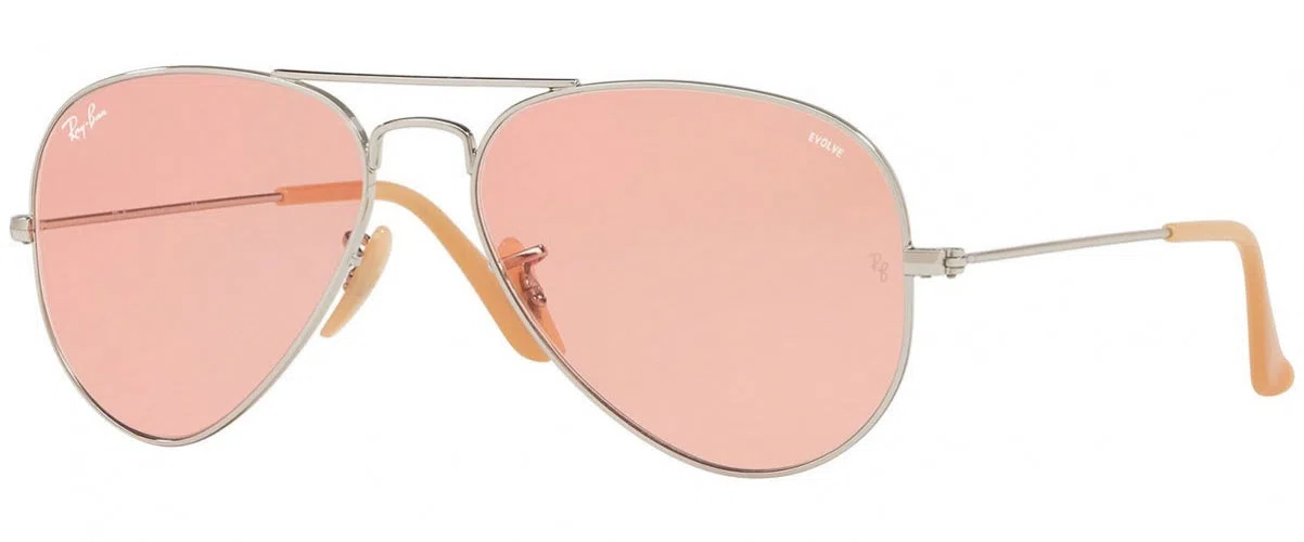 Ray Ban RB 3025 Aviator Large Metal Sunglasses - Medium - 58mm - Silver - view 61